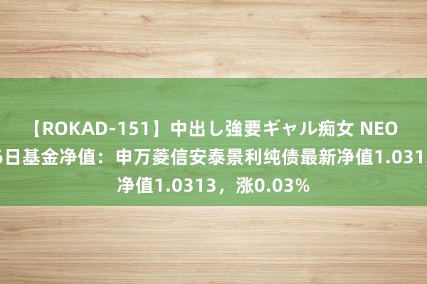 【ROKAD-151】中出し強要ギャル痴女 NEO 4時間 7月26日基金净值：申万菱信安泰景利纯债最新净值1.0313，涨0.03%