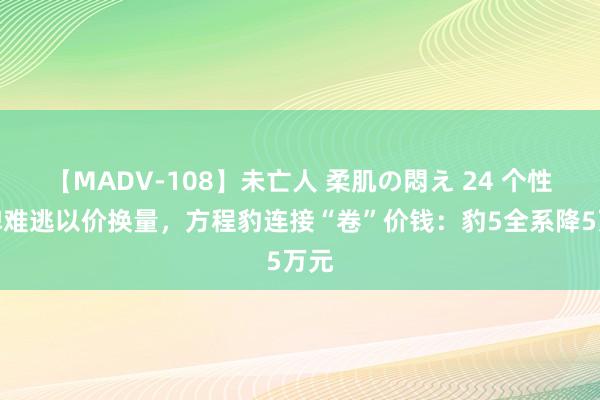 【MADV-108】未亡人 柔肌の悶え 24 个性品牌难逃以价换量，方程豹连接“卷”价钱：豹5全系降5万元