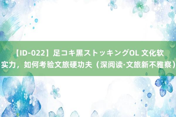 【ID-022】足コキ黒ストッキングOL 文化软实力，如何考验文旅硬功夫（深阅读·文旅新不雅察）