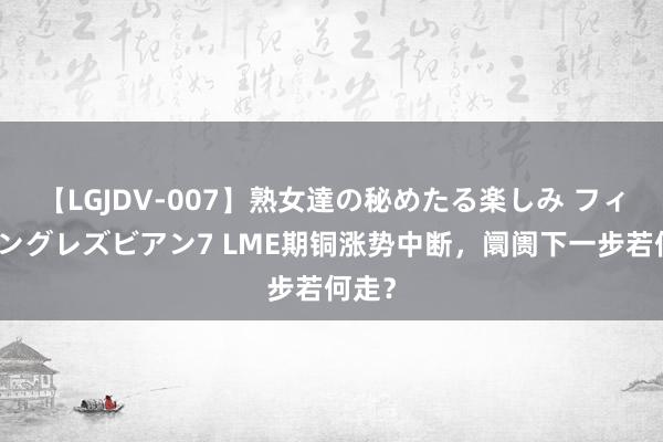 【LGJDV-007】熟女達の秘めたる楽しみ フィーリングレズビアン7 LME期铜涨势中断，阛阓下一步若何走？