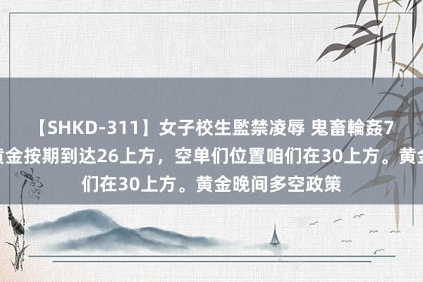 【SHKD-311】女子校生監禁凌辱 鬼畜輪姦77 金语梁言：黄金按期到达26上方，空单们位置咱们在30上方。黄金晚间多空政策